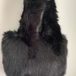 JCREW NWT Faux Fur Bag